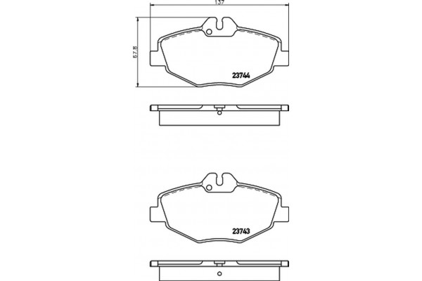Don Σετ τακάκια, Δισκόφρενα - PCP1020