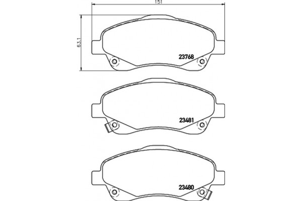 Don Σετ τακάκια, Δισκόφρενα - PCP1077