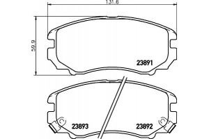Don Σετ τακάκια, Δισκόφρενα - PCP1097