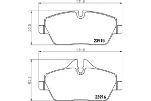 Don Σετ τακάκια, Δισκόφρενα - PCP1028