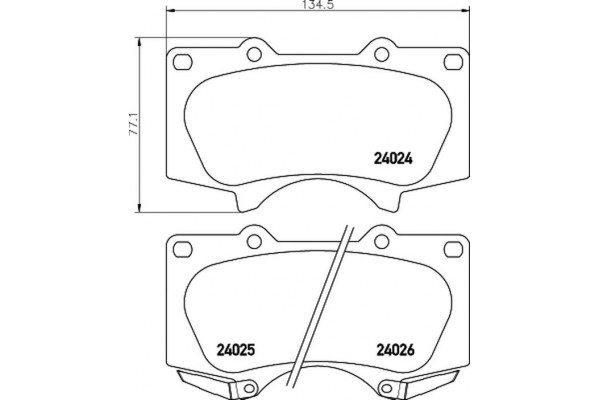 Don Σετ τακάκια, Δισκόφρενα - PCP1122