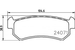 Don Σετ τακάκια, Δισκόφρενα - PCP1149