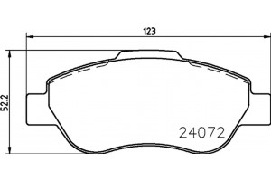 Don Σετ τακάκια, Δισκόφρενα - PCP1556