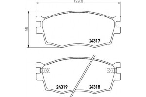 Don Σετ τακάκια, Δισκόφρενα - PCP1198