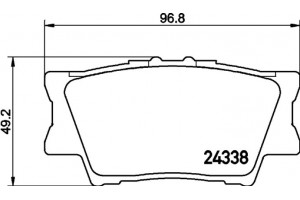 Don Σετ τακάκια, Δισκόφρενα - PCP1096
