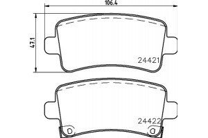 Don Σετ τακάκια, Δισκόφρενα - PCP1070