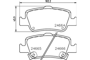 Don Σετ τακάκια, Δισκόφρενα - PCP1115
