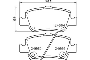Don Σετ τακάκια, Δισκόφρενα - PCP1115