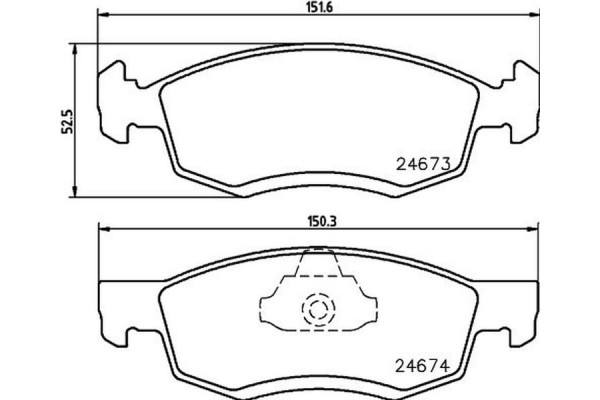 Don Σετ τακάκια, Δισκόφρενα - PCP1445