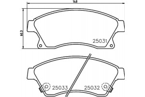 Don Σετ τακάκια, Δισκόφρενα - PCP1086