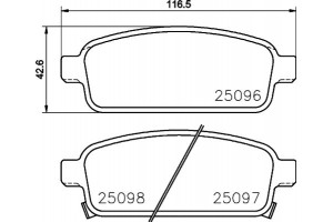 Don Σετ τακάκια, Δισκόφρενα - PCP1052