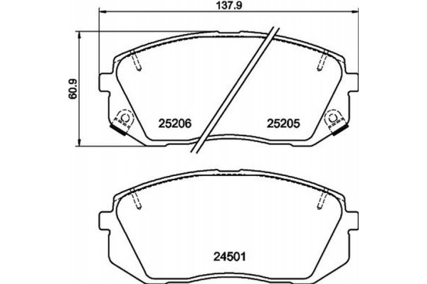 Don Σετ τακάκια, Δισκόφρενα - PCP1054
