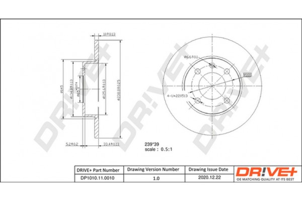 Dr!ve+ Δισκόπλακα - DP1010.11.0010