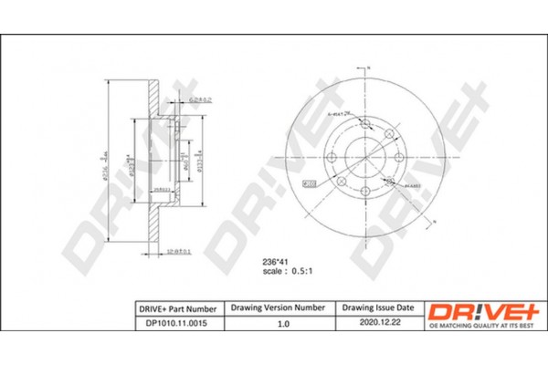 Dr!ve+ Δισκόπλακα - DP1010.11.0015
