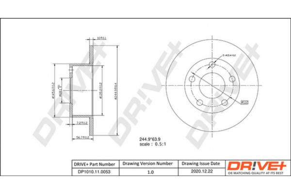 Dr!ve+ Δισκόπλακα - DP1010.11.0053