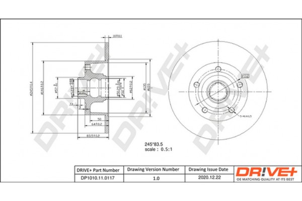 Dr!ve+ Δισκόπλακα - DP1010.11.0117