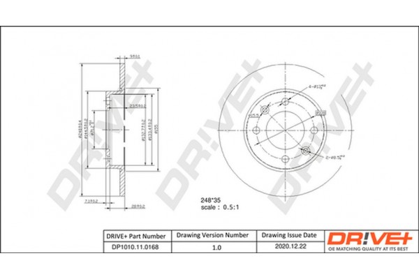 Dr!ve+ Δισκόπλακα - DP1010.11.0168