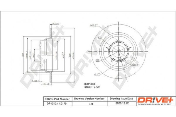 Dr!ve+ Δισκόπλακα - DP1010.11.0179