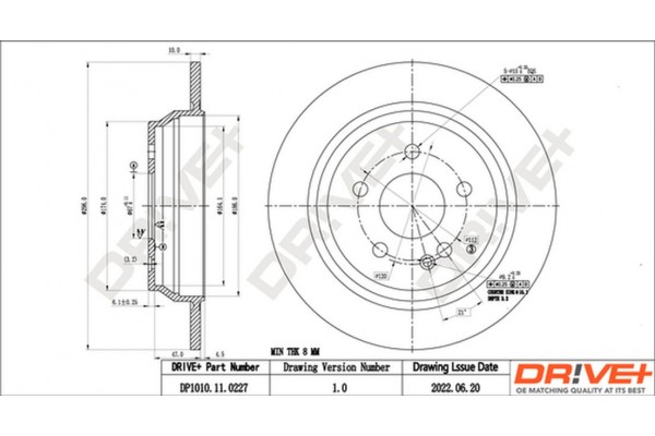 Dr!ve+ Δισκόπλακα - DP1010.11.0227