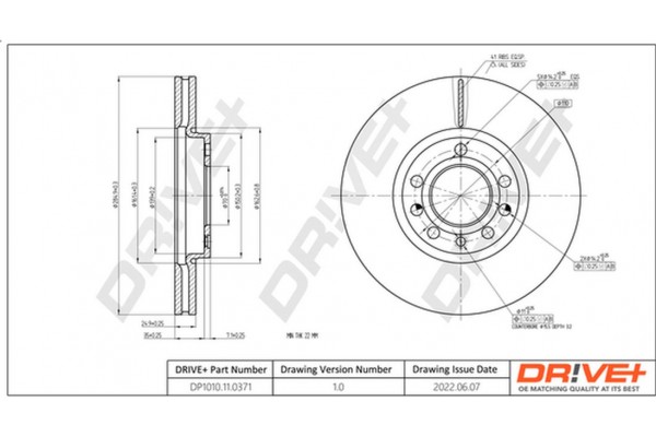 Dr!ve+ Δισκόπλακα - DP1010.11.0371