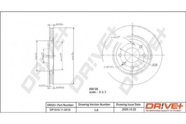 Dr!ve+ Δισκόπλακα - DP1010.11.0415 Dr!ve+ Δισκόπλακα - DP1010.11.0415