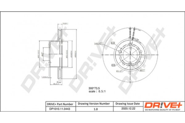 Dr!ve+ Δισκόπλακα - DP1010.11.0443