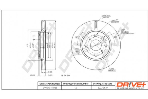 Dr!ve+ Δισκόπλακα - DP1010.11.0465 Dr!ve+ Δισκόπλακα - DP1010.11.0465