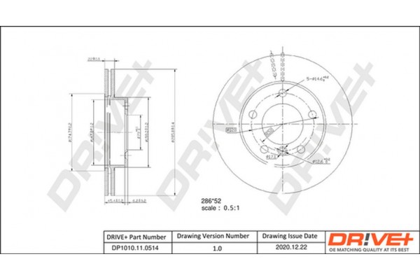 Dr!ve+ Δισκόπλακα - DP1010.11.0514
