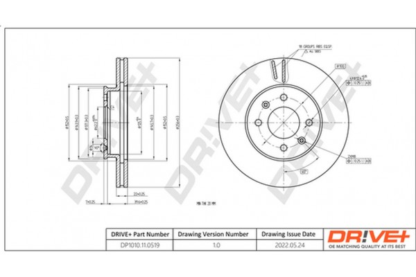 Dr!ve+ Δισκόπλακα - DP1010.11.0519