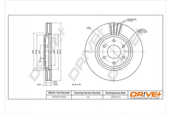 Dr!ve+ Δισκόπλακα - DP1010.11.0533