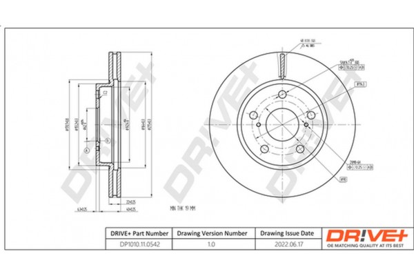 Dr!ve+ Δισκόπλακα - DP1010.11.0542