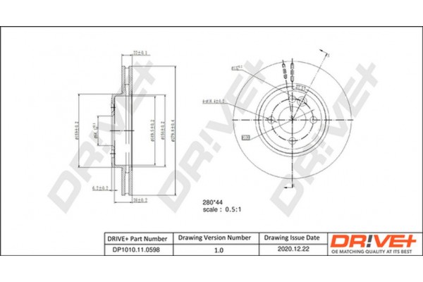 Dr!ve+ Δισκόπλακα - DP1010.11.0598