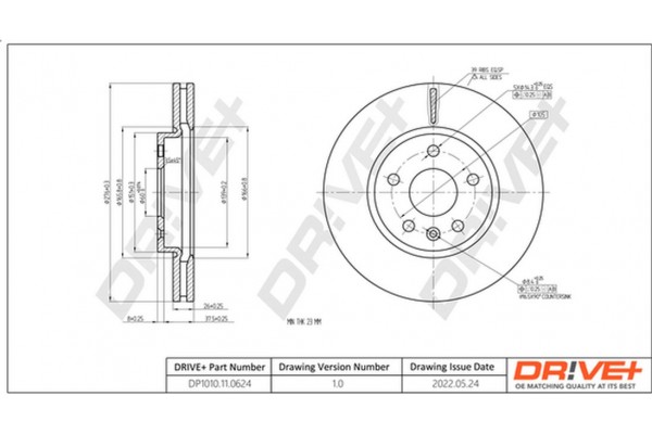 Dr!ve+ Δισκόπλακα - DP1010.11.0624