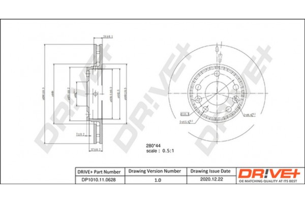 Dr!ve+ Δισκόπλακα - DP1010.11.0628