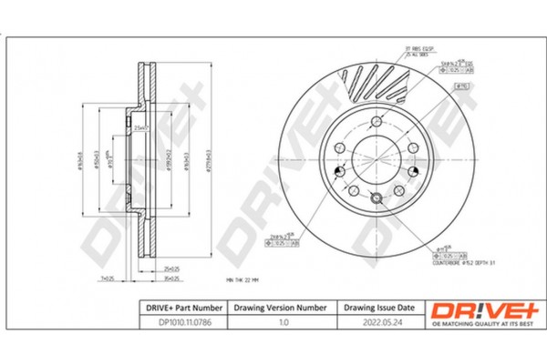 Dr!ve+ Δισκόπλακα - DP1010.11.0786 Dr!ve+ Δισκόπλακα - DP1010.11.0786