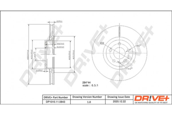 Dr!ve+ Δισκόπλακα - DP1010.11.0843 Dr!ve+ Δισκόπλακα - DP1010.11.0843