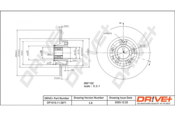 Dr!ve+ Δισκόπλακα - DP1010.11.0871