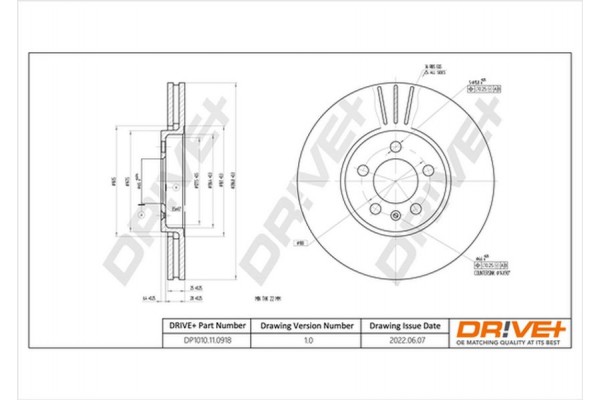 Dr!ve+ Δισκόπλακα - DP1010.11.0918