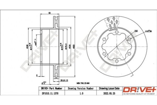 Dr!ve+ Δισκόπλακα - DP1010.11.1378