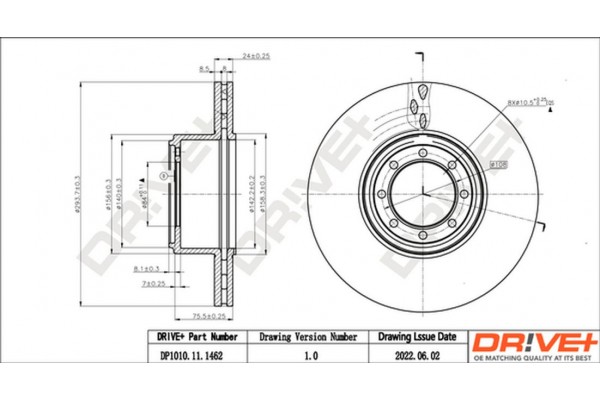 Dr!ve+ Δισκόπλακα - DP1010.11.1462