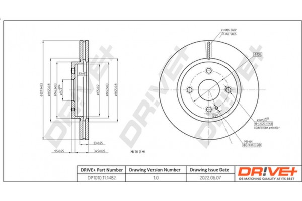 Dr!ve+ Δισκόπλακα - DP1010.11.1482