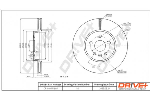 Dr!ve+ Δισκόπλακα - DP1010.11.1605