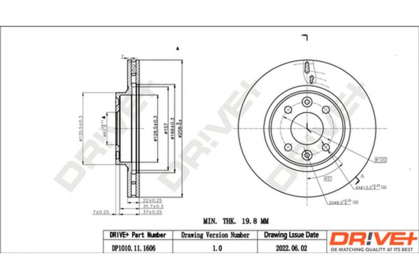 Dr!ve+ Δισκόπλακα - DP1010.11.1606