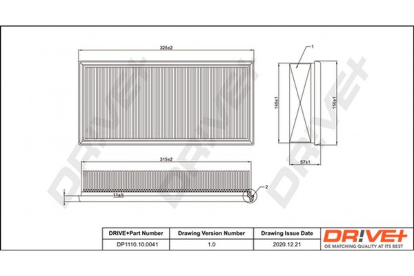 Dr!ve+ Φίλτρο Αέρα - DP1110.10.0041