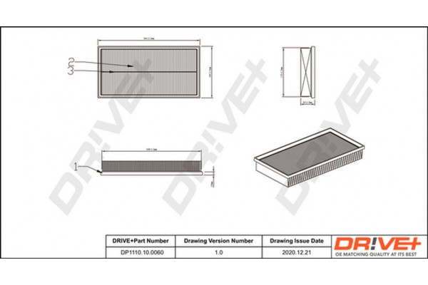 Dr!ve+ Φίλτρο Αέρα - DP1110.10.0060 Dr!ve+ Φίλτρο Αέρα - DP1110.10.0060