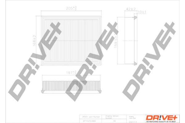 Dr!ve+ Φίλτρο Αέρα - DP1110.10.0064 Dr!ve+ Φίλτρο Αέρα - DP1110.10.0064