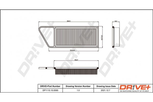Dr!ve+ Φίλτρο Αέρα - DP1110.10.0065