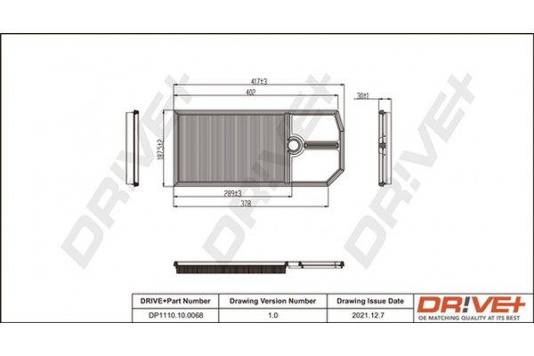 Dr!ve+ Φίλτρο Αέρα - DP1110.10.0068