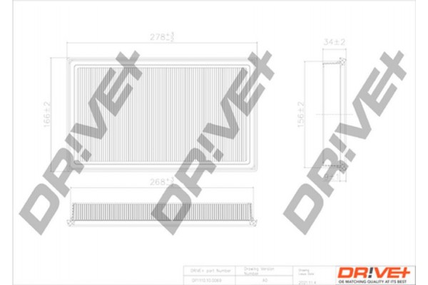 Dr!ve+ Φίλτρο Αέρα - DP1110.10.0069
