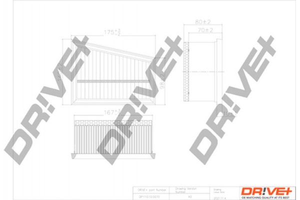 Dr!ve+ Φίλτρο Αέρα - DP1110.10.0070 Dr!ve+ Φίλτρο Αέρα - DP1110.10.0070